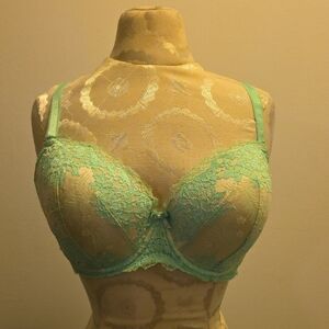 Victoria's Secret Lace Underwire Bra - Mint Green